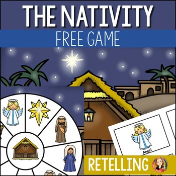 Preview of Christmas Nativity Craft and Game Activity Freebie