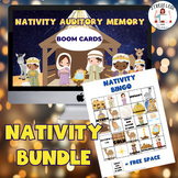 Christmas Nativity Games Bundle: Printable BINGO game card