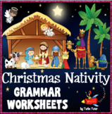 Christmas Nativity Grammar Worksheets, Word Wall Words, Fl