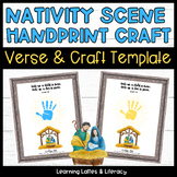 Christmas Nativity Handprint Craft Template Christmas Chur