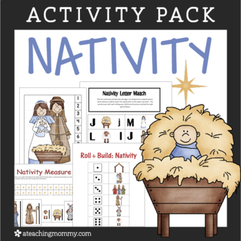 Christmas Nativity – PreK Printable Pack by A Teaching Mommy Printables