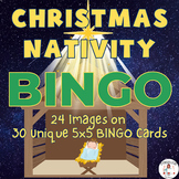 Christmas Nativity Printable Bingo Game Cards