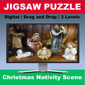 Preview of Christmas Nativity Scene Jigsaw Puzzle Digital