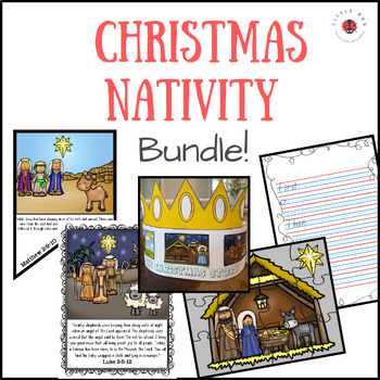 Christmas Nativity Sequencing Crown And Poster Bundle 