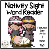 Christmas Nativity Sight Word Reader