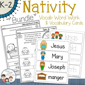 Christmas Nativity Spelling Word Work Teaching Resources | TPT