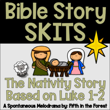 Preview of Christmas Nativity Story Bible Skit