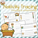 Christmas Nativity Tracing Prewriting & Writing Center Activities