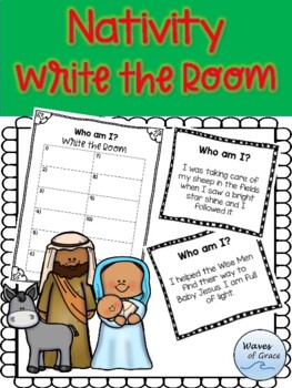 Christmas Nativity Write the Room by Waves of Grace | TPT
