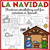 Christmas | Navidad | Activities in Spanish | Vocabulario 