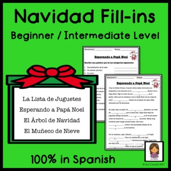 Preview of Christmas Navidad Fill-in in Spanish