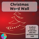 Christmas Navidad Word Wall for Spanish Classrooms