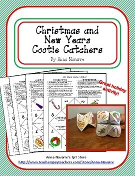 Preview of Christmas & New Year's Cootie Catchers