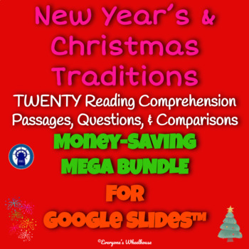 Preview of Christmas/New Year's Readings & More for Google Slides™ Mega Bundle