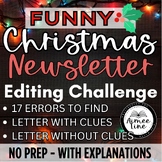 Christmas Newsletter Editing: Hunt for 17 Grammar and Usag