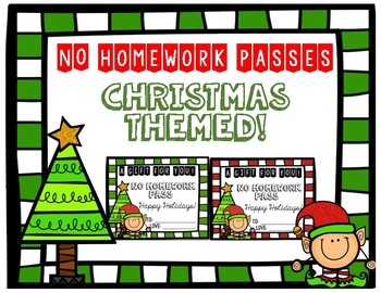 no homework pass christmas