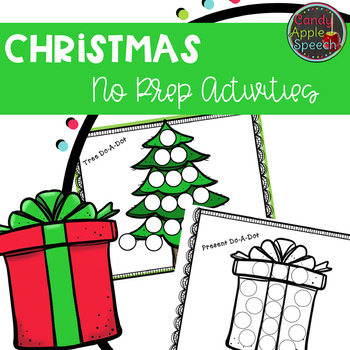 Preview of Christmas No Prep Activities Do-A-Dot and Magnetic Chip Cover Up