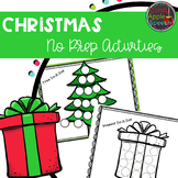 Christmas No Prep Activities Do-A-Dot and Magnetic Chip Cover Up