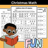 Christmas No Prep Math 2nd Grade | Math Worksheets | Math 