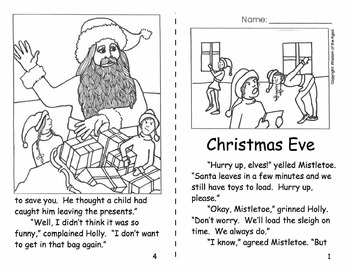 Christmas Original Story, worksheets, and more - no prep LA | TPT