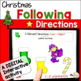 Christmas Following Directions Digital and Printable Speec