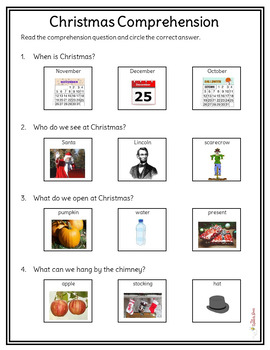 Christmas Non-Fiction Packet for Autism and Special Education | TpT