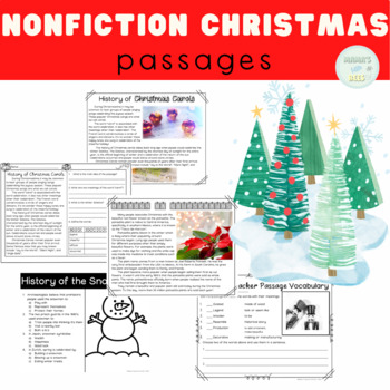 Christmas Nonfiction Passages by Mama's Little Bees | TPT