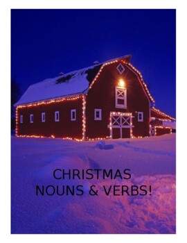 Preview of Christmas Nouns & Verbs!