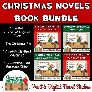 Preview of Christmas Novel Studies {Holiday Book Bundle} - PRINT & DIGITAL Resource