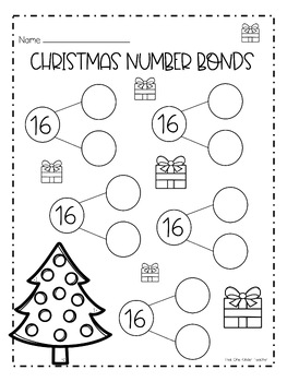 Christmas Number Bonds - FREEBIE by That One Kinder Teacher | TPT