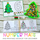 Christmas Number & Counting Ten Frame Mats with Printable Booklet