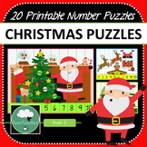 CHRISTMAS NUMBER PUZZLES 1-20 plus Skip Counting Puzzles