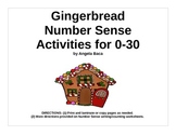 Gingerbread Man Math Kindergarten Numbers 1 to 30