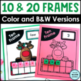 Christmas Number Sense Hands-On 10 and 20 Frame Activity Mats