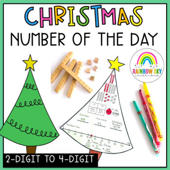 Preview of Christmas Number Sense Math lesson / Christmas Number of the Day