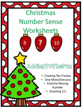 Preview of Christmas Number Sense Worksheets