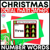 Christmas Number Words | Digital Math Games