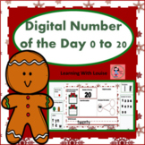 Christmas Number of the Day Digital Task Cards 1 to 20