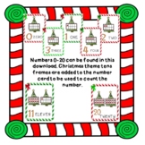 Christmas Numbers 0-20 circle time posters wonderland cand