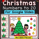 Christmas Numbers to 20, Counting, Number Recognition Digi