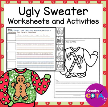 Preview of Occupational Therapy Christmas Craft and Activities Ugly Holiday Sweater