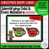 Christmas Odd and Even Numbers  BOOM™ Cards Standard 2.OA.C3