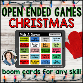 Preview of Christmas Open Ended Games for ANY skill | Boom Cards™