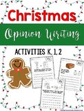Christmas Opinion Writing Prompts Worksheets Kindergarten 