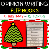 Christmas Opinion Writing - Flip Books - 15 topics