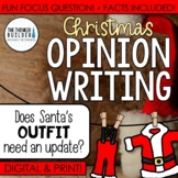 Christmas Opinion Writing - Topic: "Santa's Outfit"