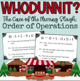 Christmas Order of Operations Mystery: WHODUNNIT? Printabl