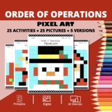 Christmas: Order of Operations Pixel Art Activity
