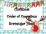 Christmas Order of Operations Scavenger Hunt - Around the 