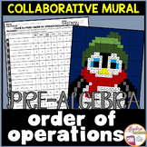 Christmas Order of Operations Winter Math Collaborative Activity